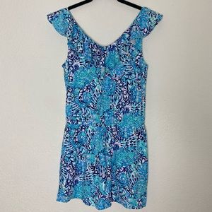 Lilly Pulitzer Alessa Blue Romper